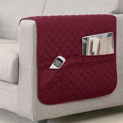1 ST Waterafstotende Bank Armleuninghoezen Geruite Meubel Arm Bank Beschermer Opbergtas Stoelhoes voor Woonkamer Huisdecoratie 1PC 50x90 cm