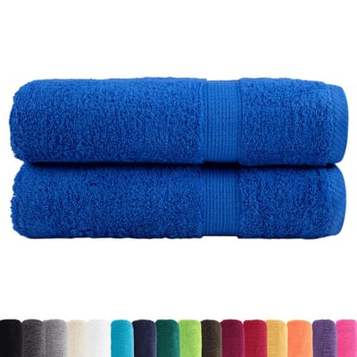 vidaXL - Badhanddoeken - SOLUND - 2 - st - 600 - g/m² - 70x140 - cm - blauw