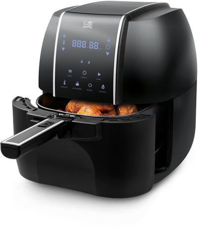 FRITEL Airfryer SnackTastic® 6902 XXL - Heteluchtfriteuse - 5 liter - 2300W - 8 Programma's - 2 tot 5 Personen -Digitaal Touchscreen - Openklapbare handgreep