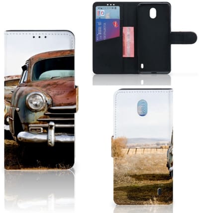 Nokia 1 Plus Telefoonhoesje met foto Vintage Auto