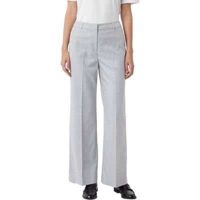 Comma  Pants Light Grey Maat: 46 | Pantalons Outlet | Dames | Grijs
