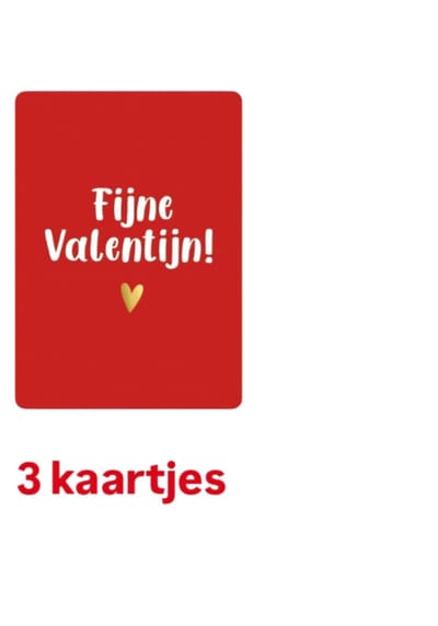 3 kleine kaartjes fijne valentijn - liefde - valentijnskaart