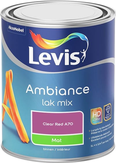 Levis - Ambiance Lak Mat Mix - Clear Red A70 - Mengverf - 1 L