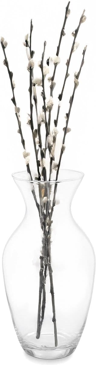Giftdecor Bloemenvaas klassiek - transparant glas - D18 x H37 cm - boeketvaas - 5 liter