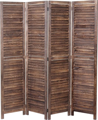 Kamerscherm MCW-C30, kamerscherm, shabby-look vintage, 170x160cm ~ bruin