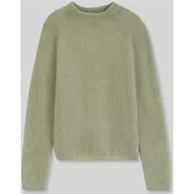 relaxed fit pullover van wolmix met opstaande kraag