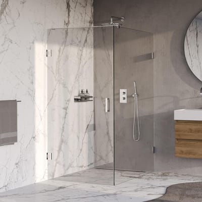 Brauer Void - Douchecabine met Draaideur - Helder Glas - 100x140x200 cm - incl. Glascoating - Chroom