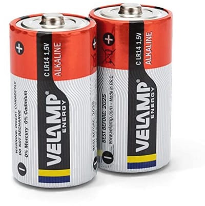 Alkalinebatterijen C 1,5V - Blister met 2 Stuks Voor Betrouwbare Prestaties