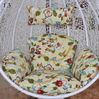 Housse de coussin pour chaise suspendue, grande housse ronde pour chaise Papasan, vide (Pas de remplissage) Housse de coussin pour chaise longue de jardin as shown