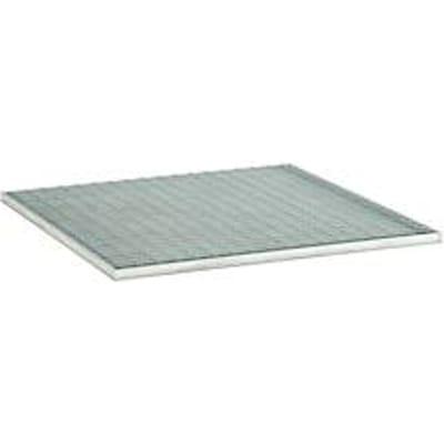 Stalen rooster voor PE palletschachten CEMO 220/4 en 400/4, B 1200 x D 1200 x H 30 mm, tot 1200 kg