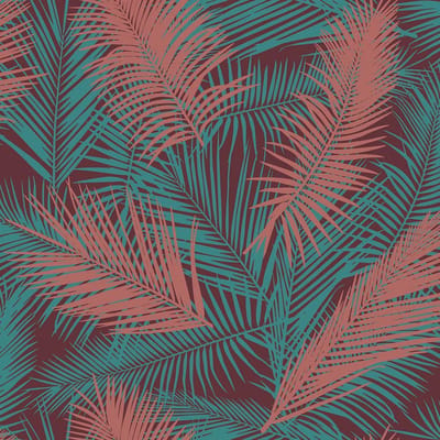 Eden palm bruin/metallic petrol - J98210