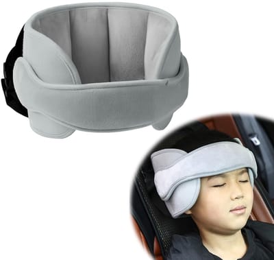 Dailygoods- Hoofdsteun voor kinderzitje - Verstelbaar - Zacht en comfortabel - Polyester-katoen - Uniseks voor peuters - Ademend comfort - Neksteun