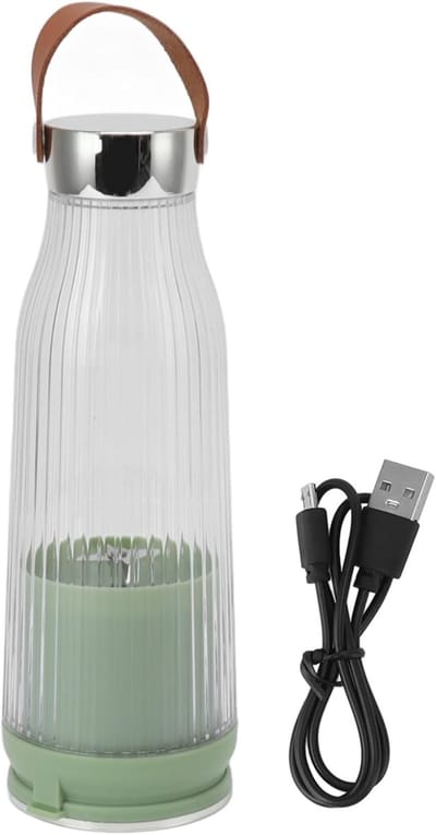 Draagbare Blender van 420 Ml, USB Oplaadbare Mini-sapcentrifuge, Draagbare Blender van Persoonlijke Grootte, Duurzame Roestvrijstalen Messen, Reisblender voor Keuken, Kantoor Buiten