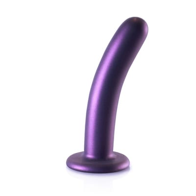 Shots - Ouch! OU820MPU - Smooth G-Spot Dildo - 6'' / 14,5 cm - Metallic Purple