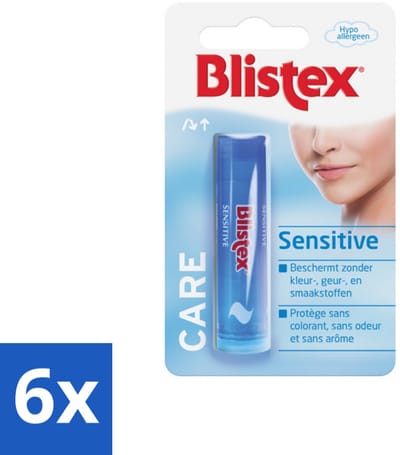 Blistex - Lippenbalsem - Zonder Kleur, Geur & Smaakstoffen - Voordeelverpakking - 6 stuks