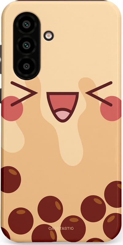 Casetastic Hoesje Geschikt voor Samsung A56 / A36 - Stijlvolle Beschermende Duo-layer Case - Smeltende caramel bolletjes
