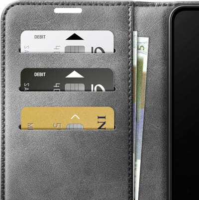 Zanae, Etui Geschikt voor iPhone 16 Columbia Editie met Standaardfunctie, Grijs