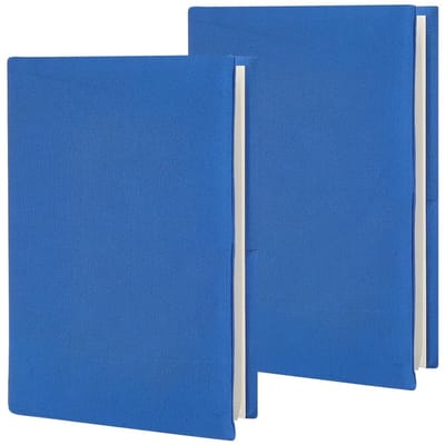 Allecto - Boekomslagen - Bescherming - Stretchy - Blauw - Geschikt voor Hardcover en Paperbacks - 2 Stuks - Stijlvolle uitstraling