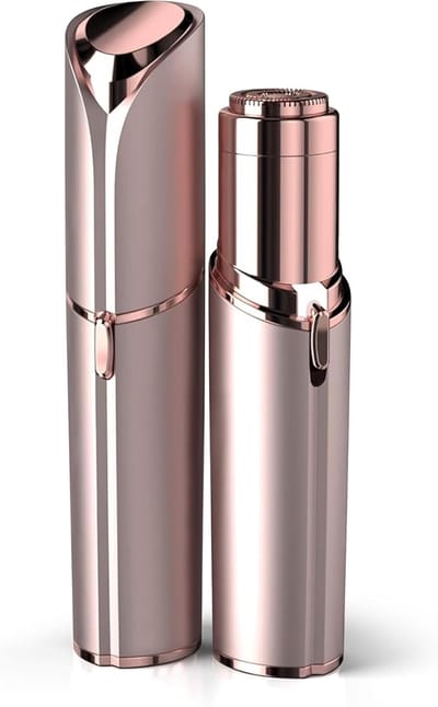 EVIEY Facial Hair Remover voor Dames – Electric Painless Face Shaver met Licht – Rose Gold