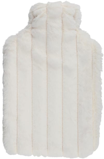 Warmwaterkruik - wit - 1,75L - fluffy pluche hoes - bedkruik - kruik - kruik met hoes