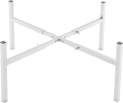 Vuurkorf Standaard - Buitenhaard Onderstel - Buiten Koken - Verstelbare Lengte - 31 cm Hoog - Zilverkleurig