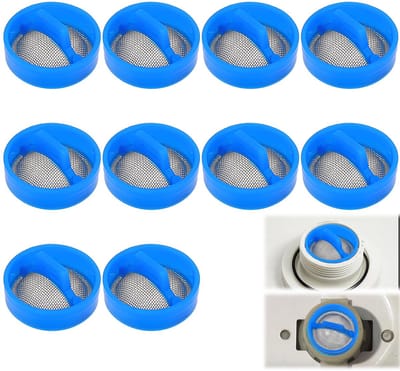 10 stuks, wasmachinefilter, wasmachineslangfilter, inlaatklepfilter, gaas, wasmachine-onderdelen vervangings- en reparatieset, geschikt voor automatische wasmachine-accessoires