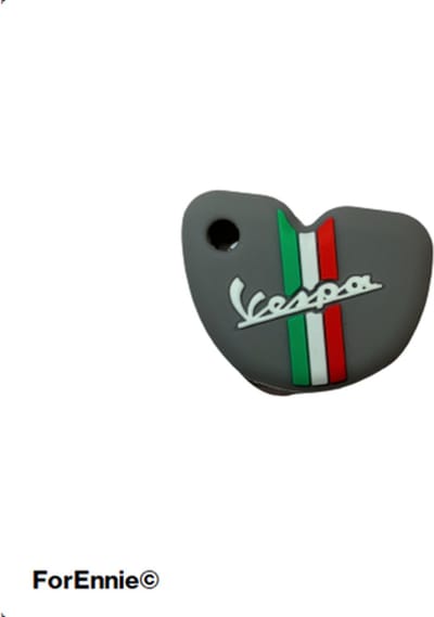 Vespa | sleutelhoesje | grijs | Italiaanse vlag
