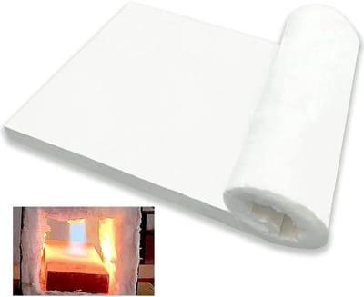 Isolatie Deken - Hittebestendig Materiaal - Hoge Temperaturen - Flexibel & Snijdbaar - 20mm Dik - Wit