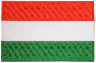 Embleem vlag Hongarije- Strijk embleem - Carnavalskleding - Carnaval accessoires