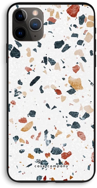 Case Company® - Hoesje geschikt voor iPhone 11 Pro Max hoesje - Terrazzo N°4 - Biologisch Afbreekbaar Telefoonhoesje - Bescherming alle Kanten en Schermrand