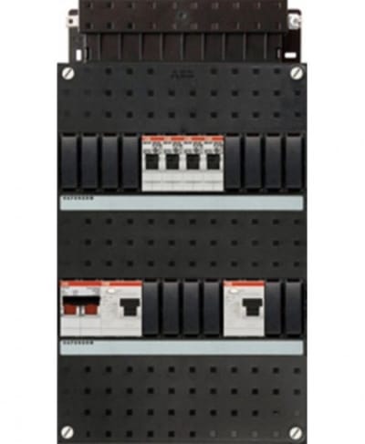ABB groepenkast 1 fase met 4 groepen en afmetingen 330x220 mm