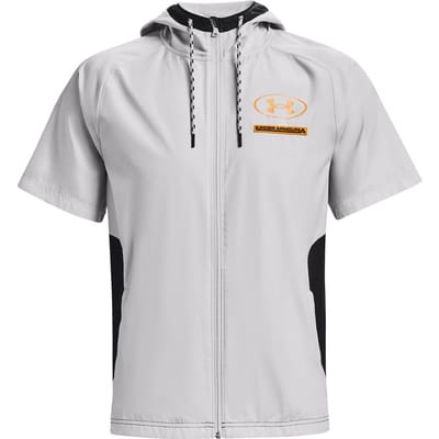 Under Armour Evolution Heren Grijs Geweven Hoodie Top