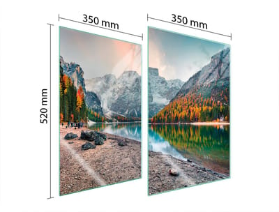 TMK ArtDeko - Staartbescherming - Glas - 2x35x52 cm - Veilig en Hygiënisch