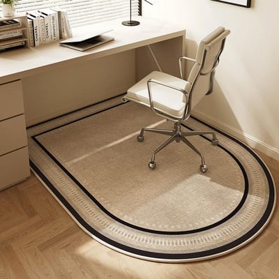 Moderne Eenvoudige Gebogen Tapijt Vlekbestendig En Waterdicht Slaapkamer Computerstoel Mat Studiekamer Mat Woondecoratie 60x120cm 24x47inch