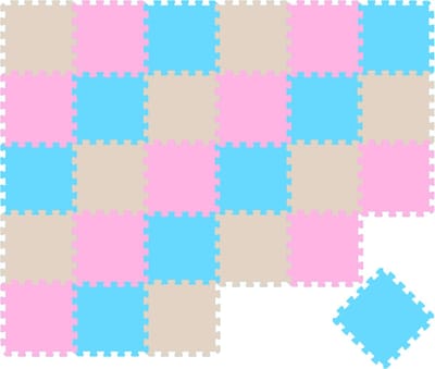 Van dag Één: 27-delige Baby Puzzel Speelmat - 30x30 EVA Schuim Kruipmat Vloermat Speeltapijt Kind