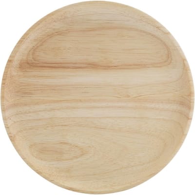 Elegante Ronde Houten Theeblad Sushi Snacks Fruit Serveerschaal Schotel voor Thuis Restaurant 12.5cm