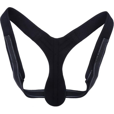 Verstelbare Houdingscorrector Rugsteun Corrector Riem Bultrug Correctie black