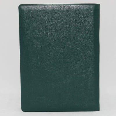 Adresboek Leer - Contactenboek - Adressen Opslaan - Geïntegreerd Register - 120 x 165 mm - Dennengroen