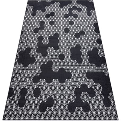 Kleden Rugsx Tapijt HEOS 78547 anthracytkleuring / crème HEKSA 120x170 cm