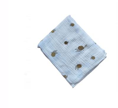 Hydrofiele doek XL - Swaddle - Baby muslin swaddle - Kraamcadeau - Katoenen mousseline baby deken - Baby badhanddoek - 80x65 - Citroentjes