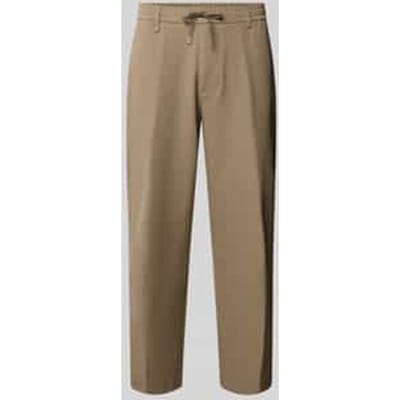 Tapered fit pantalon van strijkvriendelijk materiaal model 'T_CONVERT'