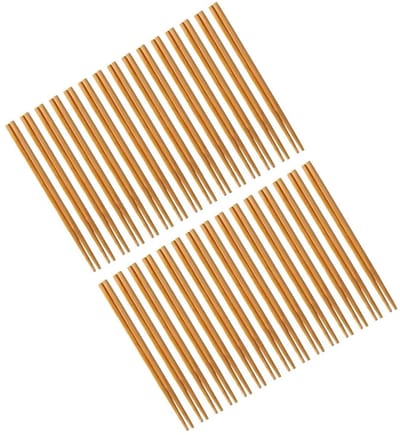Dailygoods- Eetstokjes Set 30 Paar - Houten Eetstokjes - Antislip Eetstokjes - Lichtgewicht Eetstokjes - Geschikt voor Noedels - Duurzaam en Herbruikbaar - Eetgerei