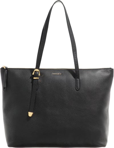 COCCINELLE Leren Schoudertas Coccinelle Gleen Handbag Noir Zwart