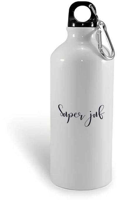 Hacebo® - super juf waterfles - Juf - cadeau juf - cadeau - bedankje juf - juffendag - lerares - water fles - 400ML