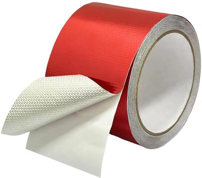 Zware Buitenreparatietape voor Canvas, Boothoezen en Tent - Waterdicht, UV-bestendig, 8cm x 8m, Rood, Ideaal voor Reparaties en Bescherming