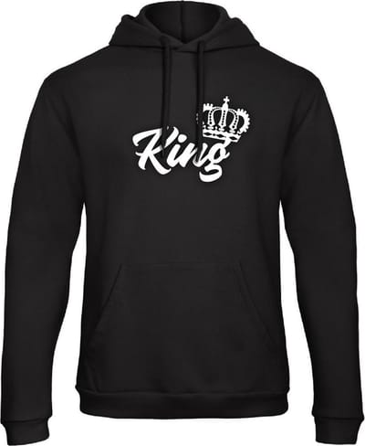 King / Queen Hoodie Royal (King - Maat XS) | Koppel Cadeau | Valentijn Cadeautje voor hem & haar
