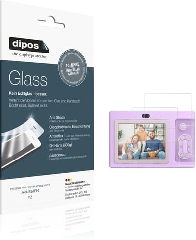 dipos – 2x Matte Pantserfolie geschikt voor ARNSSIEN Y2 | 9H Screenprotector