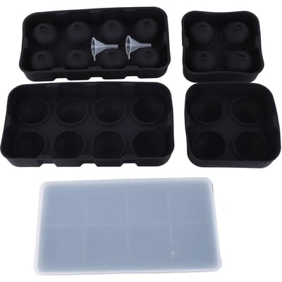Grote Ijsblokjesvorm Silicone Gemakkelijk Ijs Verwijderen Vierkant Bolvormige Ijsvorm voor Cocktails Whiskey white