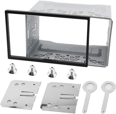 Dailygoods - Universele Autoradio Montageframe - Dubbele DIN - Duurzaam Metalen Frame - Geschikt Voor Auto Radio - Eenvoudige Installatie - Voor Navig...