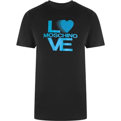 Love Moschino Logo Zwart T-shirt